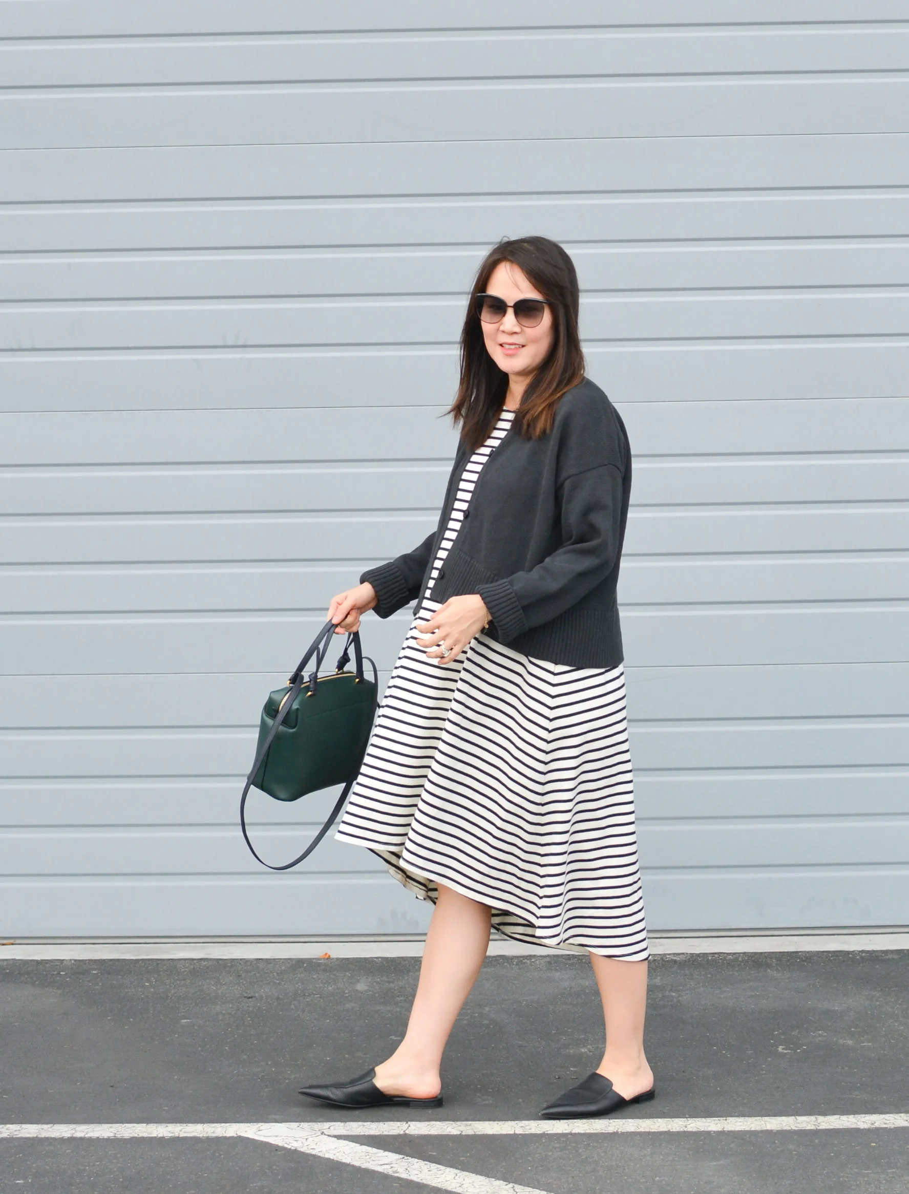 Everlane Try On Soft Cotton Square Cardigan Fairly Curated